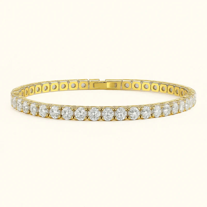 Lumine – Gouden tennisarmband met Zirkonia