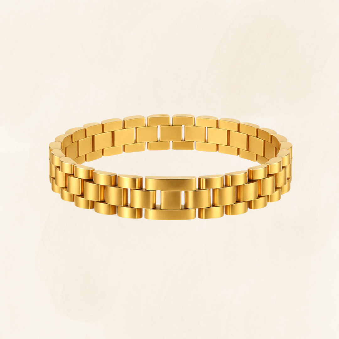 Vera – Gouden Schakelarmband